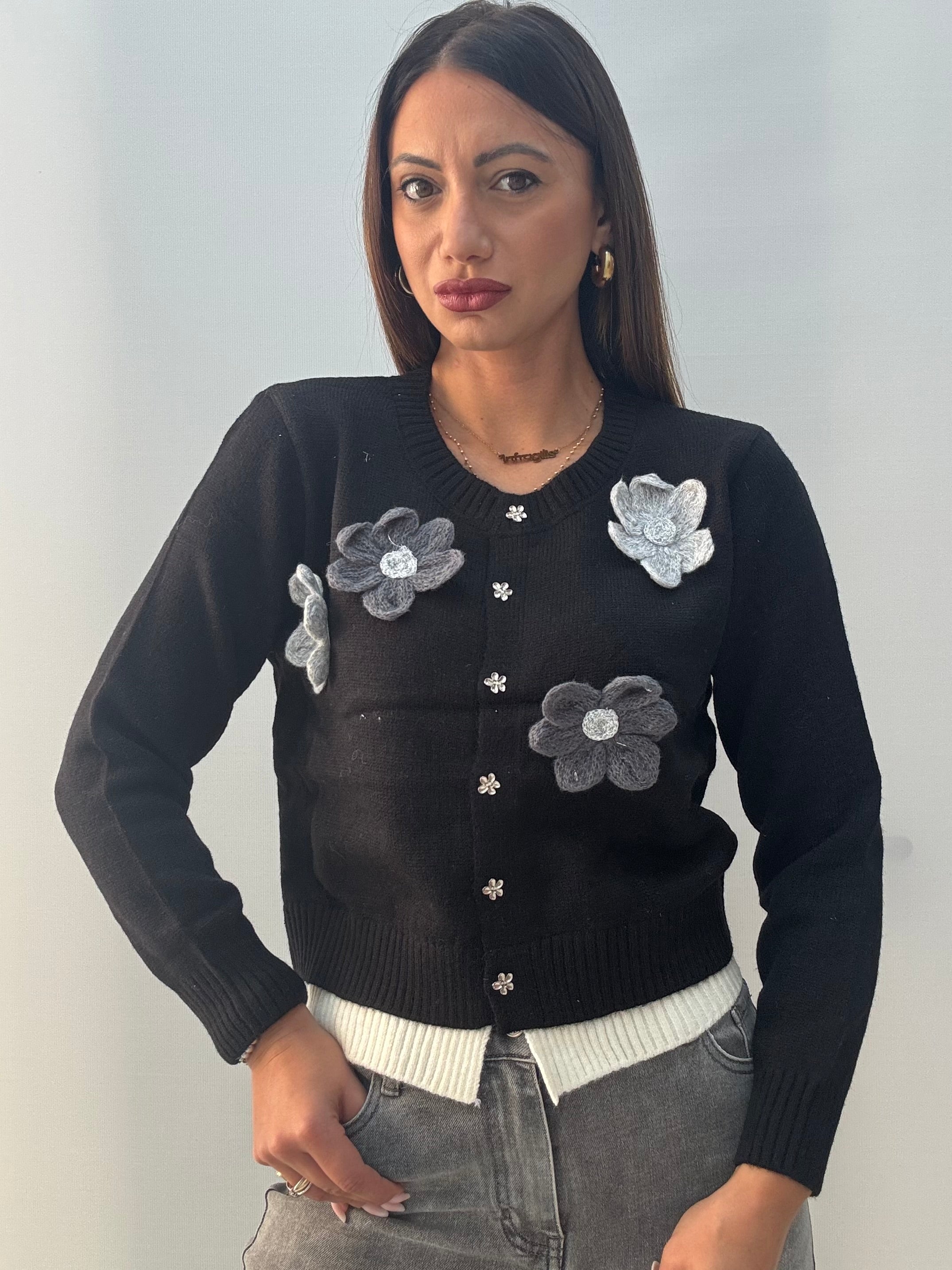 Cardigan Margherita Nero